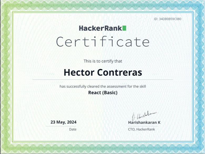 certificado react basic